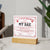 Certificate Of Enchantment - My Bae GF Acrylic Square Plaque