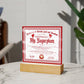 Certificate Of Eternal Love And Devotion - My Sugarplum GF Acrylic Square Plaque