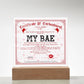 Certificate Of Enchantment Bae Acrylic Square Plaque