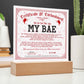 Certificate Of Enchantment - My Bae GF Acrylic Square Plaque
