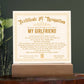 Certificate Of Recognition - Girlfriend Acrylic Square Plaque