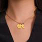 Grandma To Be Necklace With Message Card, Personalized Baby Feet With Birthstones Jewelry