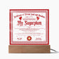 Certificate Of Eternal Love And Devotion - My Sugarplum GF Acrylic Square Plaque