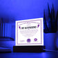 Certificate Of Infinite And Romantic Devotion Boyfriend Acrylic Square Plaque