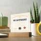 Appreciation Certificate For My Boyfriend Acrylic Square Plaque