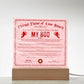 Eternal Flame Of Love Award - My Boo GF Acrylic Square Plaque