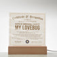 Certificate Of Recognition - My Lovebug Acrylic Square Plaque