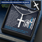 Police Officer's Prayer Cross Necklace (Engraved)