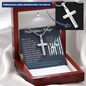 Police Officer's Prayer Cross Necklace (Engraved)