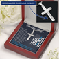 Police Officer's Prayer Cross Necklace (Engraved)