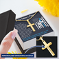Police Officer's Prayer Cross Necklace (Engraved)