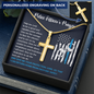 Police Officer's Prayer Cross Necklace (Engraved)