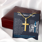 Police Officer's Prayer Cross Necklace (Engraved)