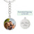 Customized Future Dad Custom Keychain, Personalized Photo Keychain, Sonogram Message Jewelry, Father's Day Necklace, From Wife to Husband