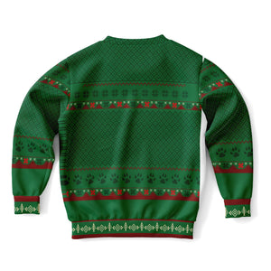 Feliz Navidog - French Bulldog - Athletic Kids/Youth Sweatshirt – AOP