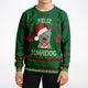 Feliz Navidog - French Bulldog - Athletic Kids/Youth Sweatshirt – AOP