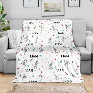 Blanket - Nurse Skeleton - Personalized