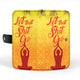 meditation sh*t go wallet phone case