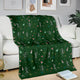 Blanket - Nurse Skeleton - Not Personalized Green