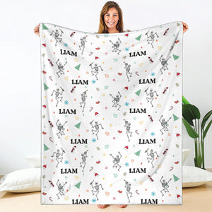 Blanket - Nurse Skeleton - Personalized