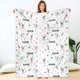 Blanket - Nurse Skeleton - Personalized