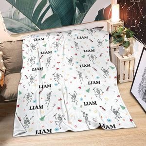 Blanket - Nurse Skeleton - Personalized