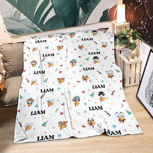 Blanket - Turkeys - Personalized