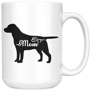 Black Labrador Mom Coffee Mug (15 oz) - Freedom Look