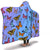 Colorful Butterflies Hooded Blanket (S) - Freedom Look
