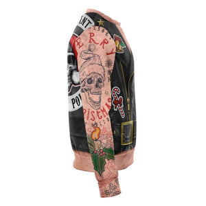 Santa Biker Ugly Xmas Nude Santa Ride Sweatshirt for Christmas Party
