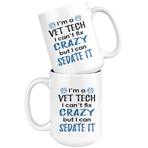 I'm A Vet Tech Coffee Mug - Gifts For Veterinary Technician (15 oz) - Freedom Look