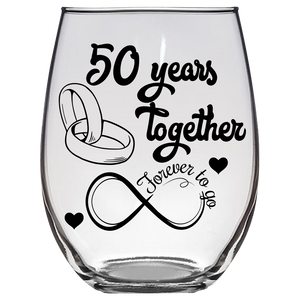 FTG - 50th Anniversary Stemless Wine Glass