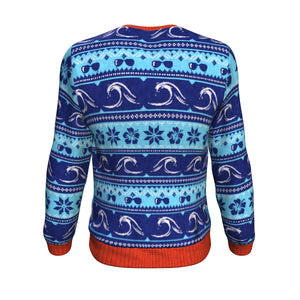 Jingle Bells Surfing Swells Ugly Christmas Sweatshirt
