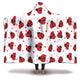 Cartoon Ladybugs Hooded Blanket - Ladybird Lover Blanket - Freedom Look