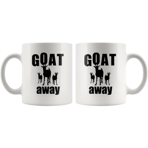 Funny Goat Away Coffee Mug (11 oz)