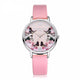 Modern Leather Flower & Butterfly Wrist Watch - Freedom Look