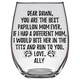 Dawn Ally - Papillon Mom Stemless Wine Glass