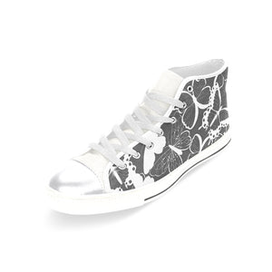 Black Butterfly High Top & Low Top Shoes - Freedom Look