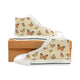 High & Low Top Canvas Women's Shoes - Monarch Butterfly - Freedom Look