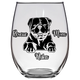 Nika - American Bulldog Rescue Mom Stemless Wine Glass