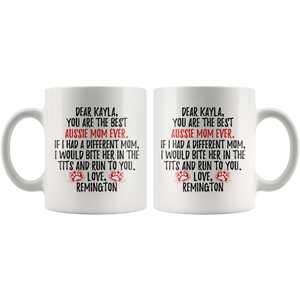 Kayla Aussie Dog Mom Remington Coffee Mug (11 oz)
