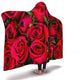 Red Roses Valentine Hooded Blanket (S)