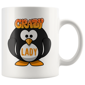 Crazy Penguin Lady Coffee Mug (11 oz) - Freedom Look