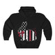 Thin Red Line Easter Bunny Unisex Hoodie Hooded Sweatshirt