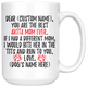 Personalized Best Akita Dog Mom Coffee Mug (15 oz)