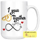 1 year together anniversary coffee mug (15 oz) - 15 oz - Drinkware