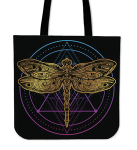 Golden Dragonfly Tote Bag - Freedom Look