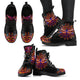 Colorful Mandala Dragonfly Handcrafted Women's Vegan-Friendly Leather Boots