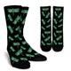 Green Dragonflies Crew Socks