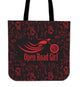 RED Open Road Girl Cloth Cotton Tote Bag